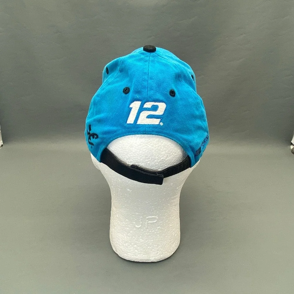 NASCAR Ryan Newman #12 Chase Authentics Blue Adjustable Hat Cap 100% Cotton